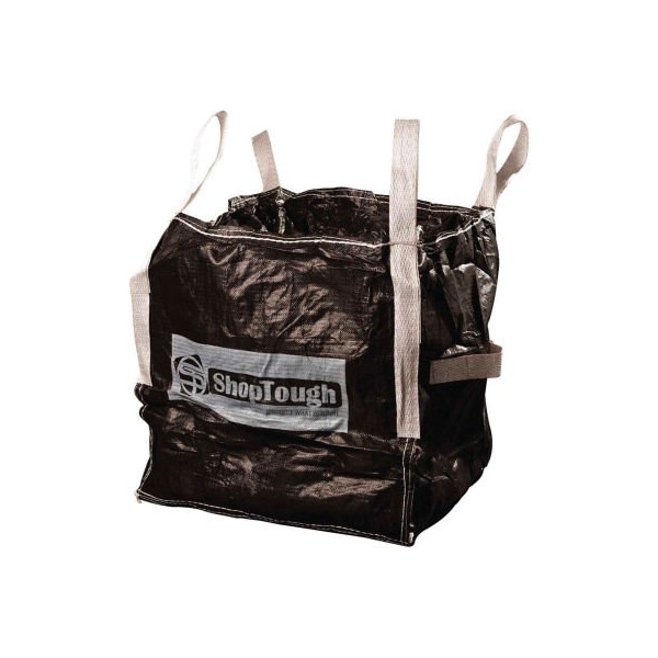 Shop Tough Square Mini FIBC Bulk Bags - Duffel Top, Flat Bottom 1000 Lbs PP, 24 x 24 x 24 - Pack Of 1 GL2424UDF-1 - main